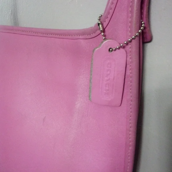 Coach RARE vintage legacy crossbody leather satchel bag pink VGC Y2K - Picture 8 of 10